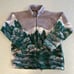 Vintage Mazmania Winter Mountain Forest Fleece Jacket—Large