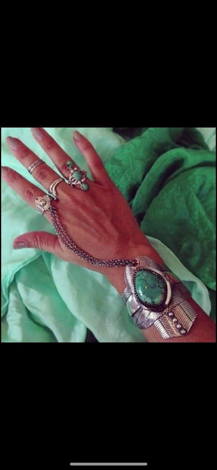 SPELL VINTAGE TURQUOISE SLAVE CHAIN CUFF