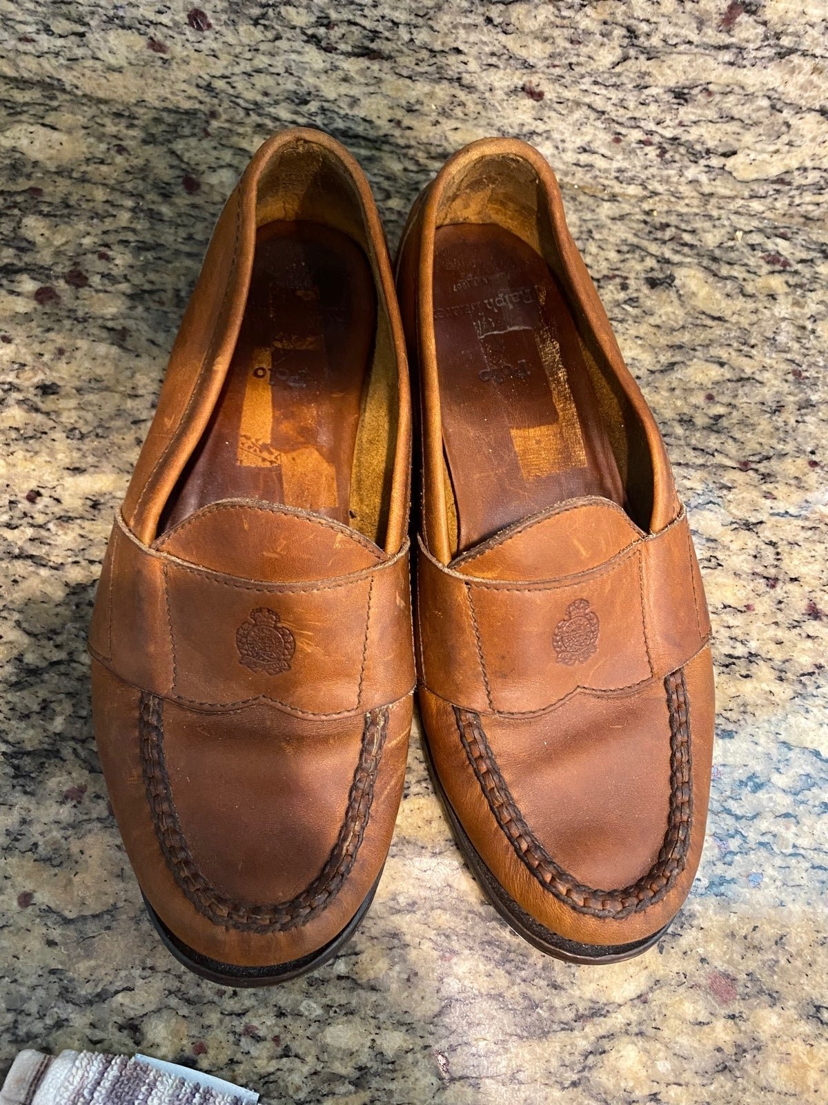 Vintage Ralph Lauren leather loafer shoes