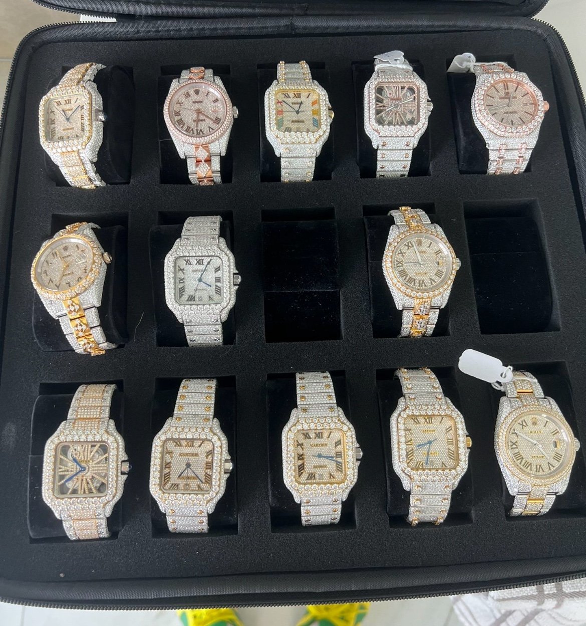 Moissanite Watches (CHEAPEST!! W/BOX AND PAPERS)