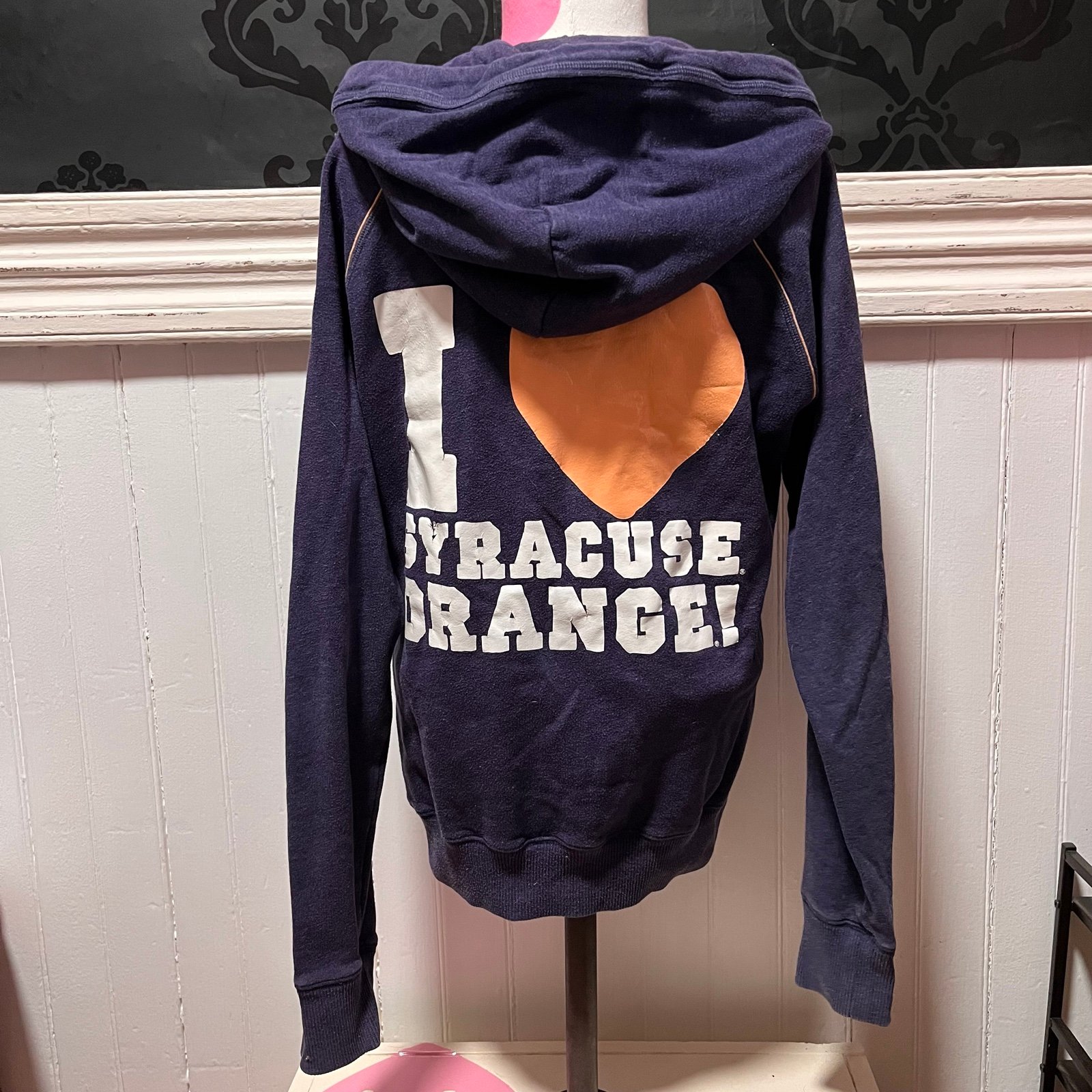 Vintage VS Victorias Secret PINK Syracuse Orange Hoodie Zip Up