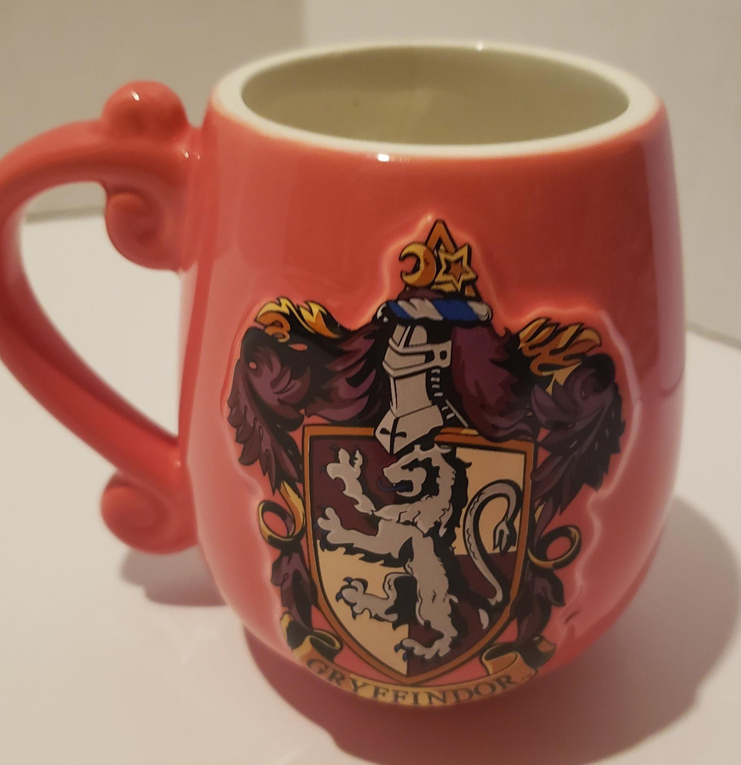 Coral colored Harry Potter Gryffindor Mug