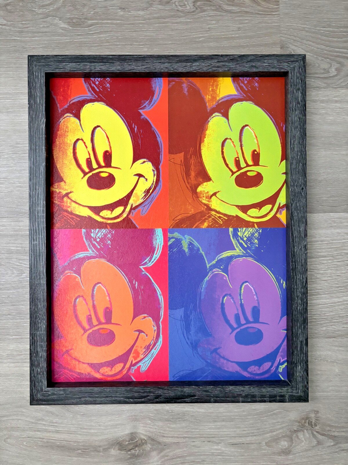 * DISNEY Comic Comicwalls MICKEY MOUSE Framed Colorful Art Print Picture 16x20 *