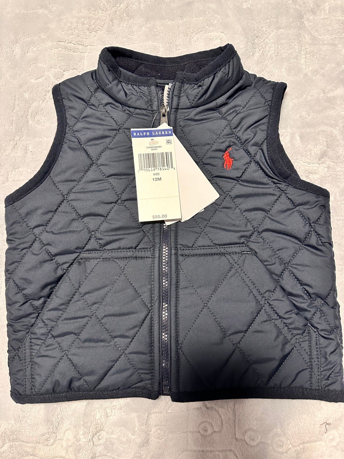 NWT POLO RALPH LAUREN vest navy blue