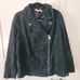 Isaac Mizrahi Live Women's Green Sude Leather Jacket 20 W NWT