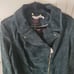 Isaac Mizrahi Live Women's Green Sude Leather Jacket 20 W NWT