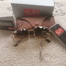 New Ray-Ban 1971 Brown Lens Square Sunglasse 54MM11