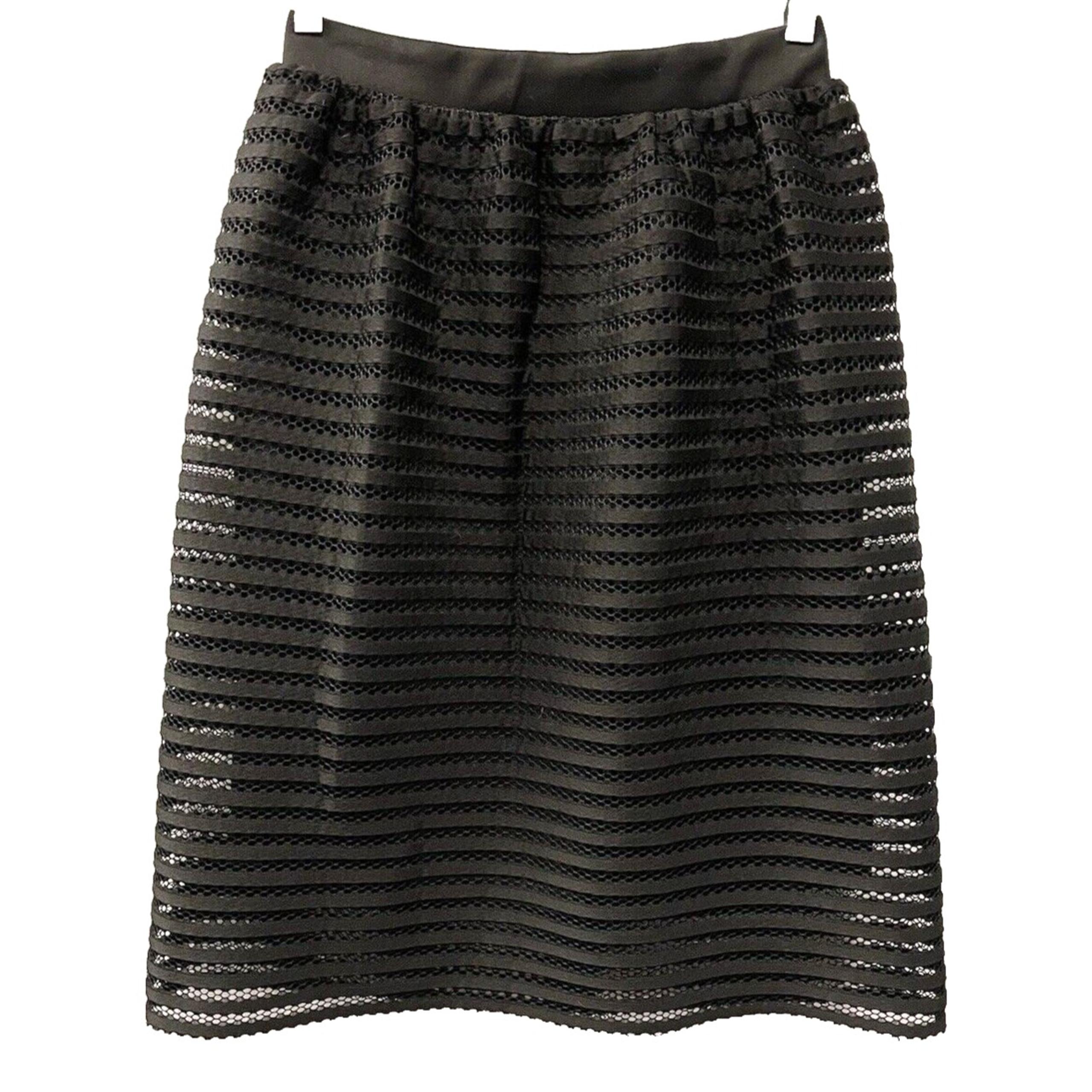 Charlotte Russe Womens size small NWT Mid Length Black Lace A-Line Skirt