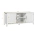 TV Stand Entertainment Media Center for TV's up to 65 w/Storage Cabinets White