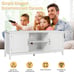 TV Stand Entertainment Media Center for TV's up to 65 w/Storage Cabinets White