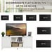 TV Stand Entertainment Media Center for TV's up to 65 w/Storage Cabinets White
