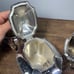Wilcox Silver Teapot cream & sugar cube dish MCM DECO