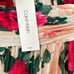 Calvin Klein Pink Floral V-Neck Pleated Chiffon Maxi Dress
