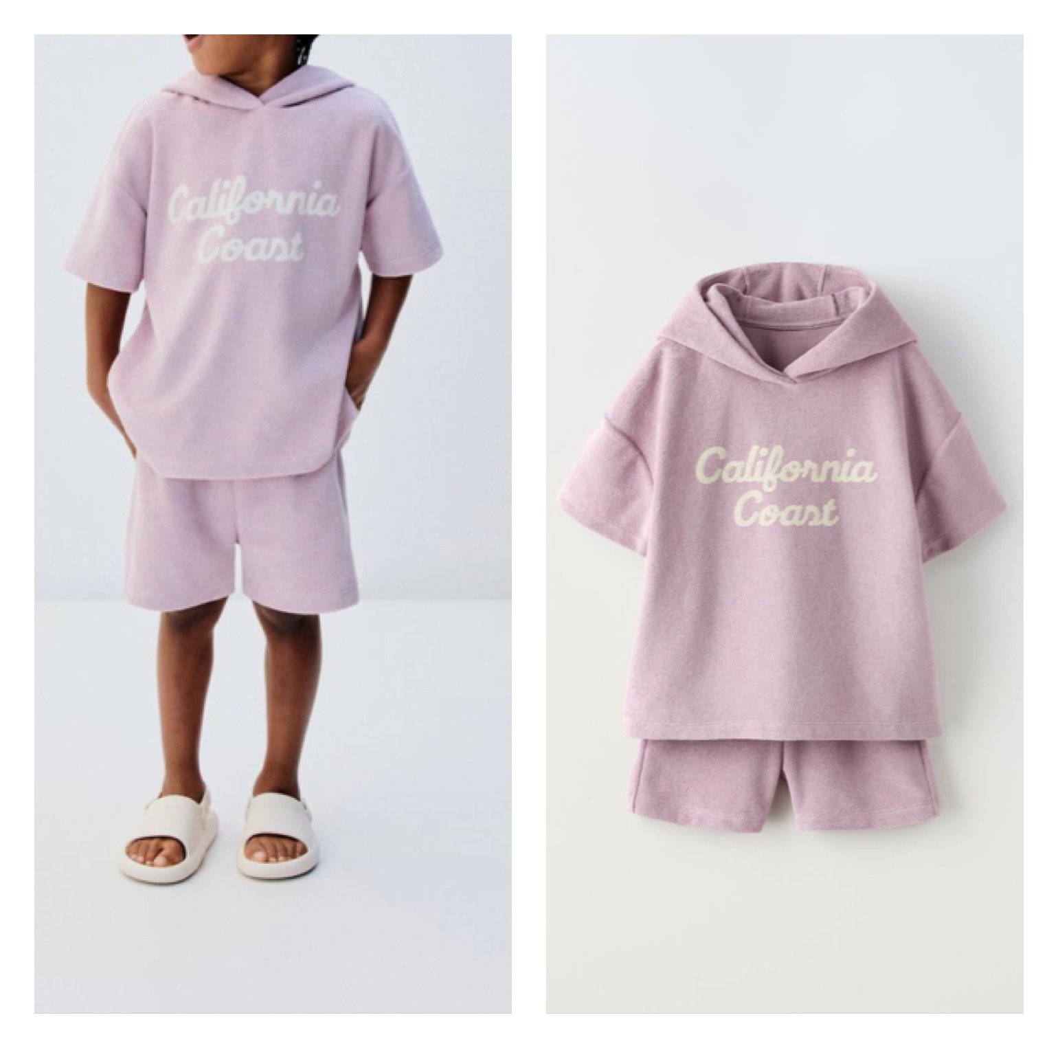 NWT Zara terrycloth t shirt and shorts set 6Y (5-6Y) (45.2 inches)