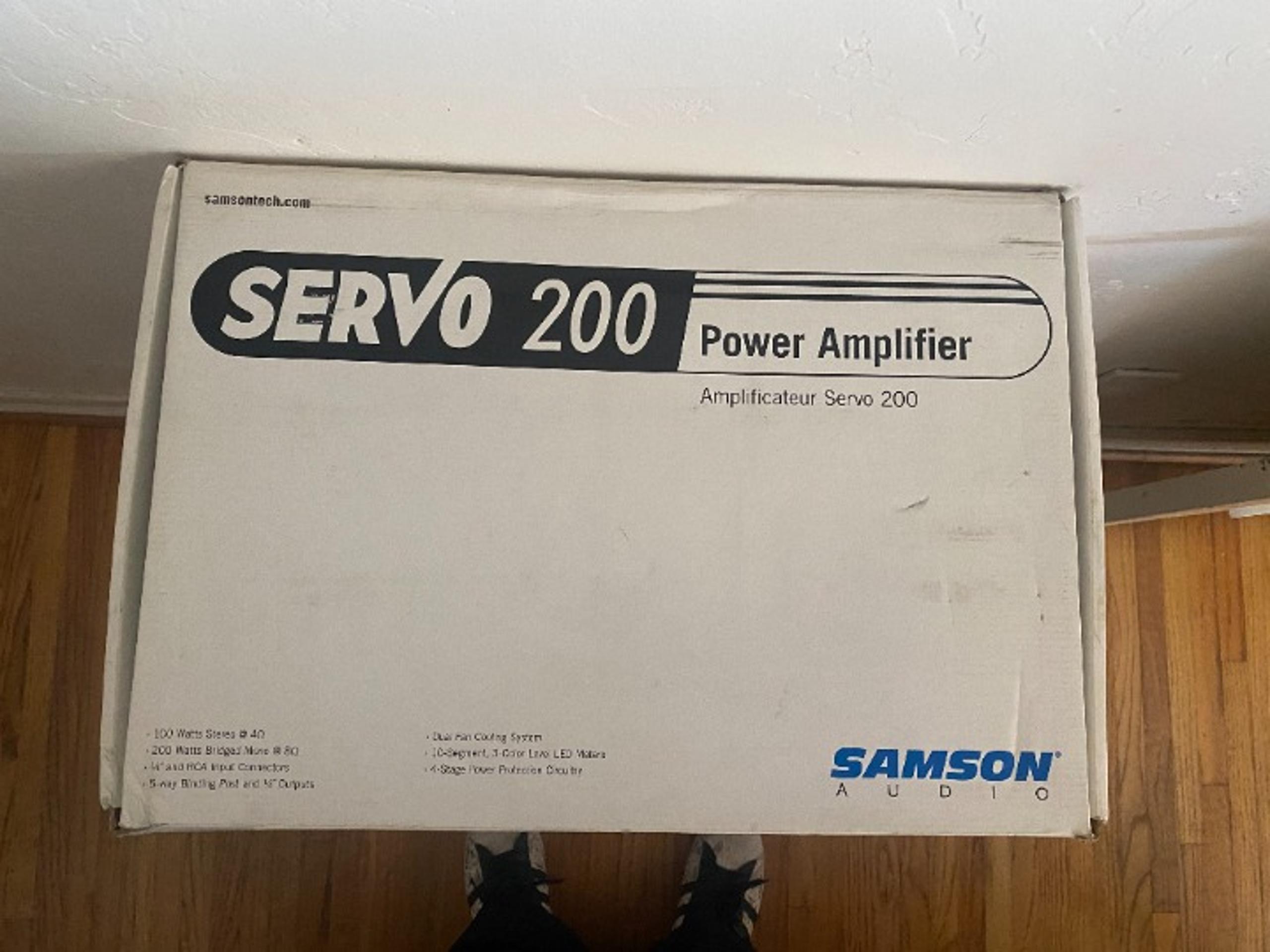 BRAND NEW! Samson Audio Servo 200 Rack Mountable 2 Channel Power Amplifier