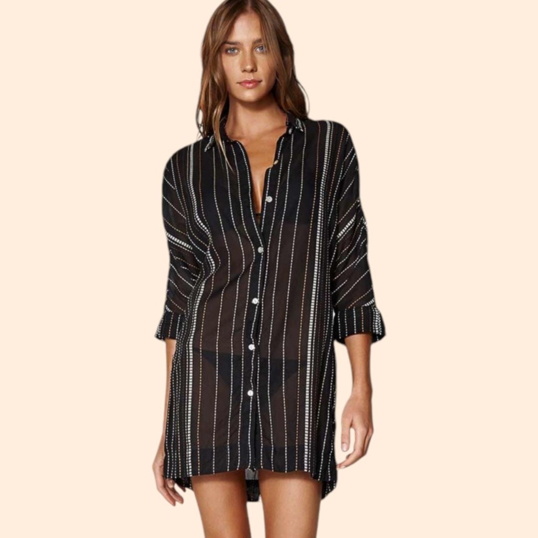 Vix Coverup Shirt Dress