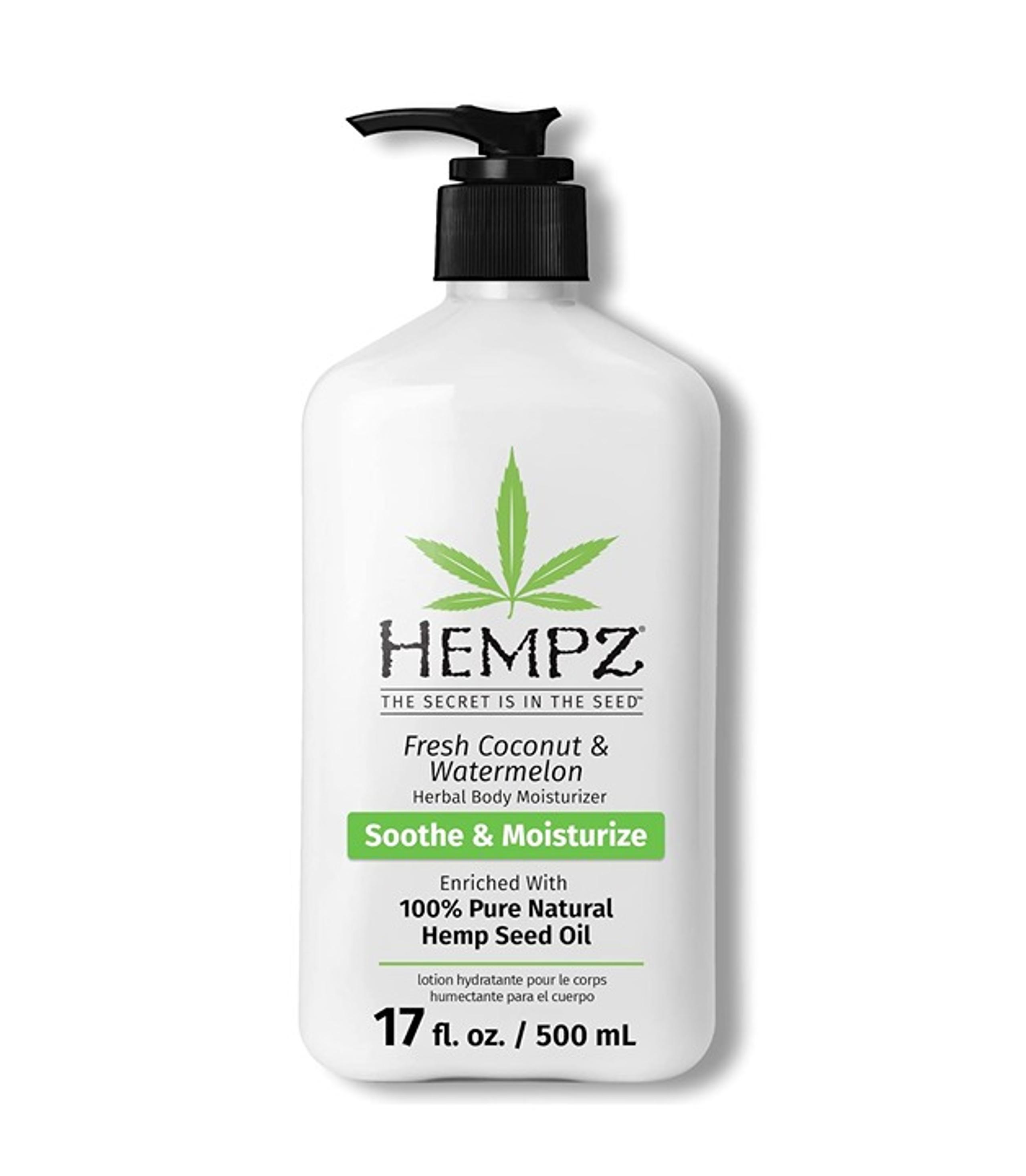 Hempz Fresh Coconut & Watermelon Moisturizer, 17 Oz.
