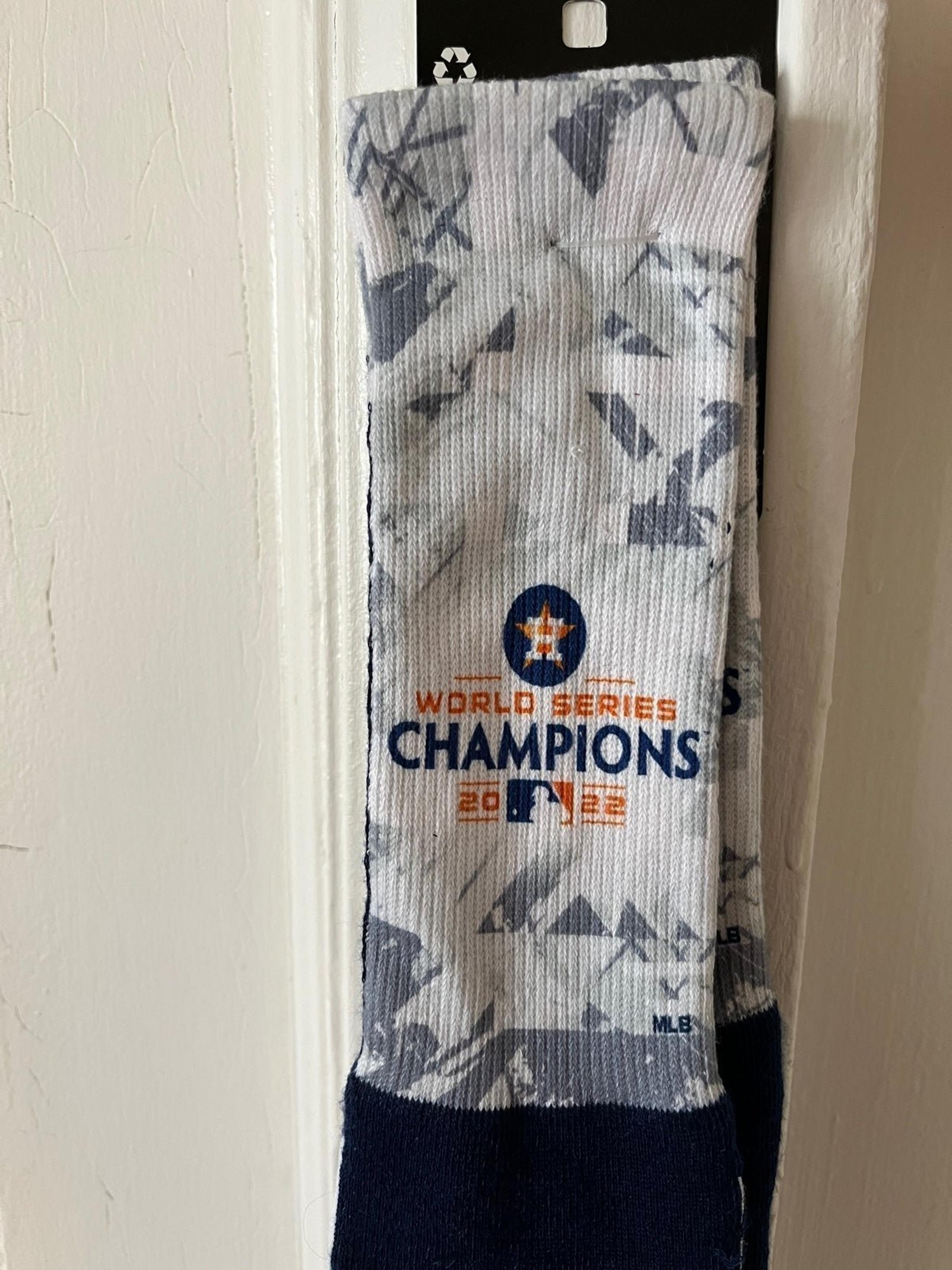 Houston Astros World Series Champions 2022 long socks, large