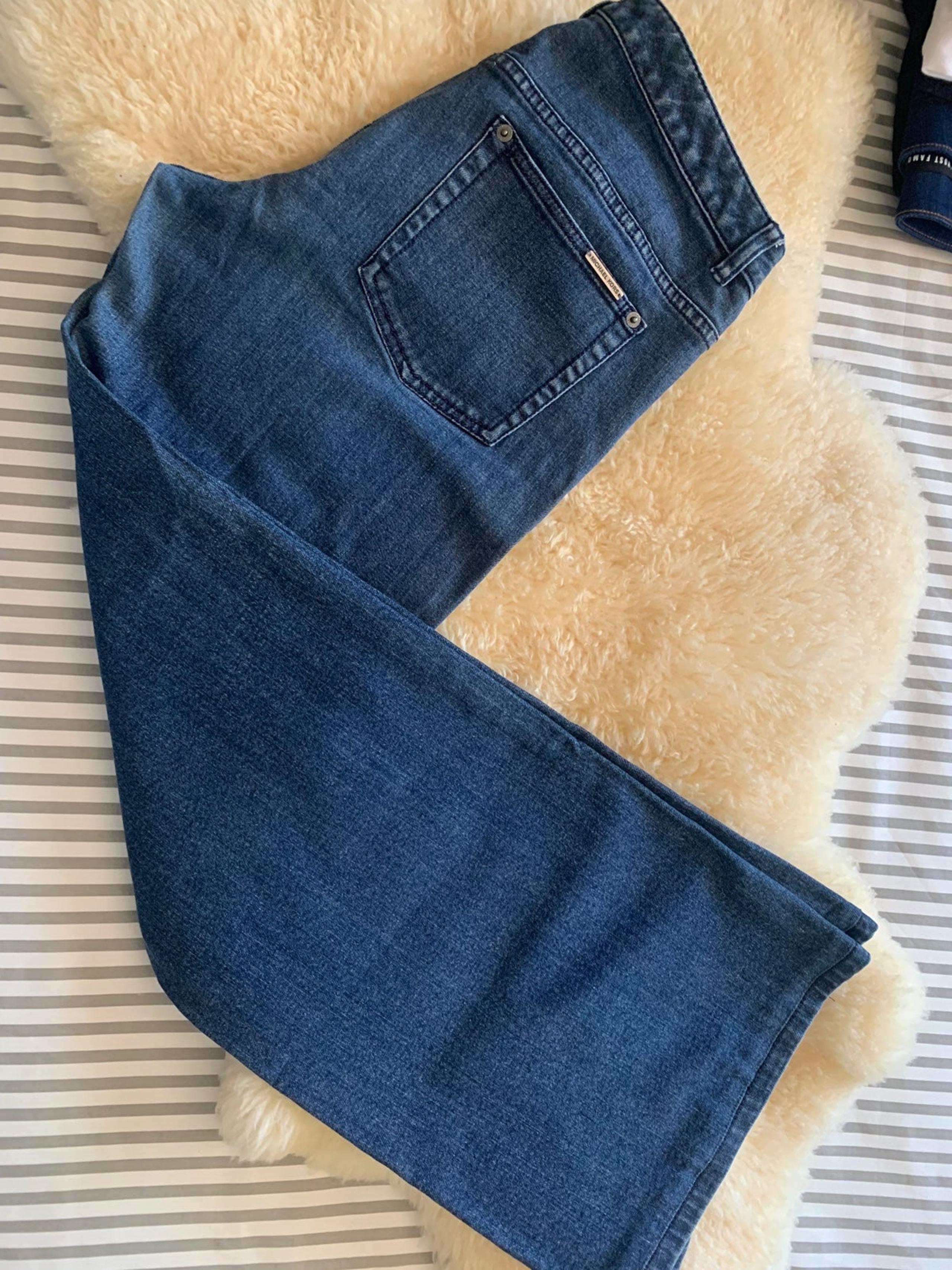 Michael Kors blue wide leg jeans