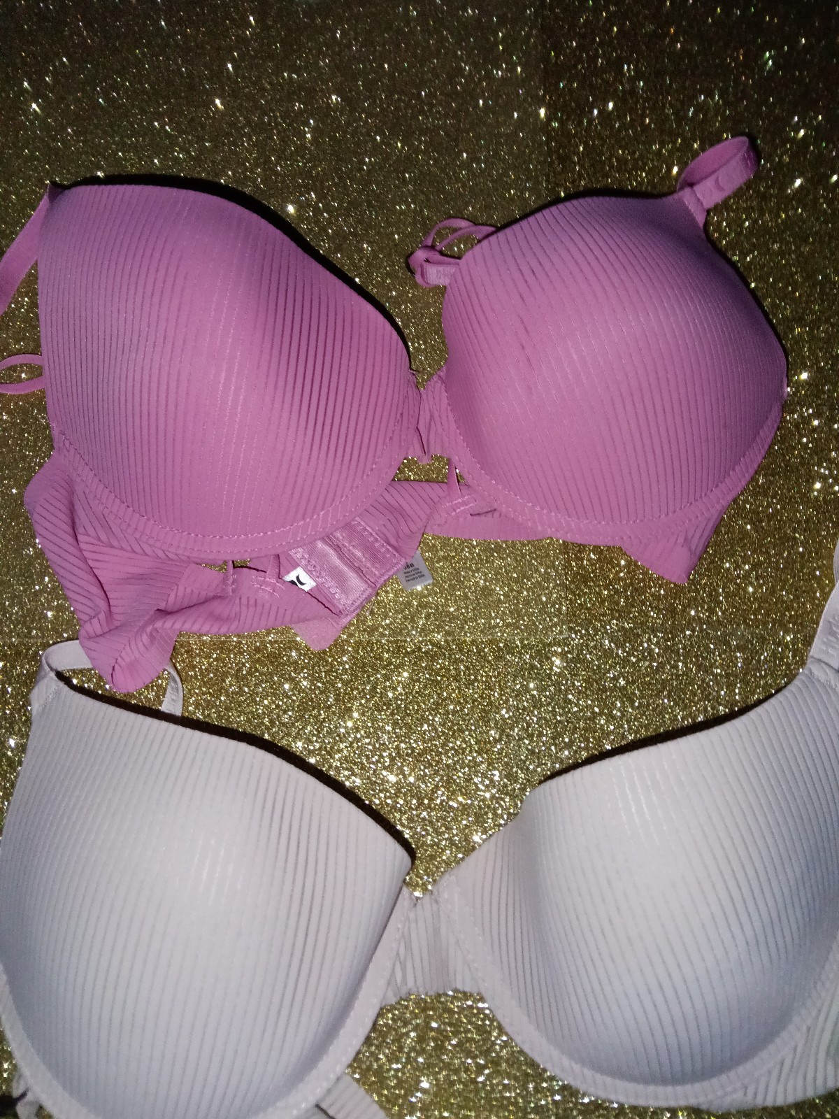 Hurley Brand new without tags a set of two#2 bras ,selling as a set of #2
