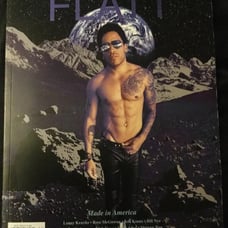 FLATT MAGAZINE 8 Lenny Kravitz Nick Cave Rose McGowan Jeff Koons 2014