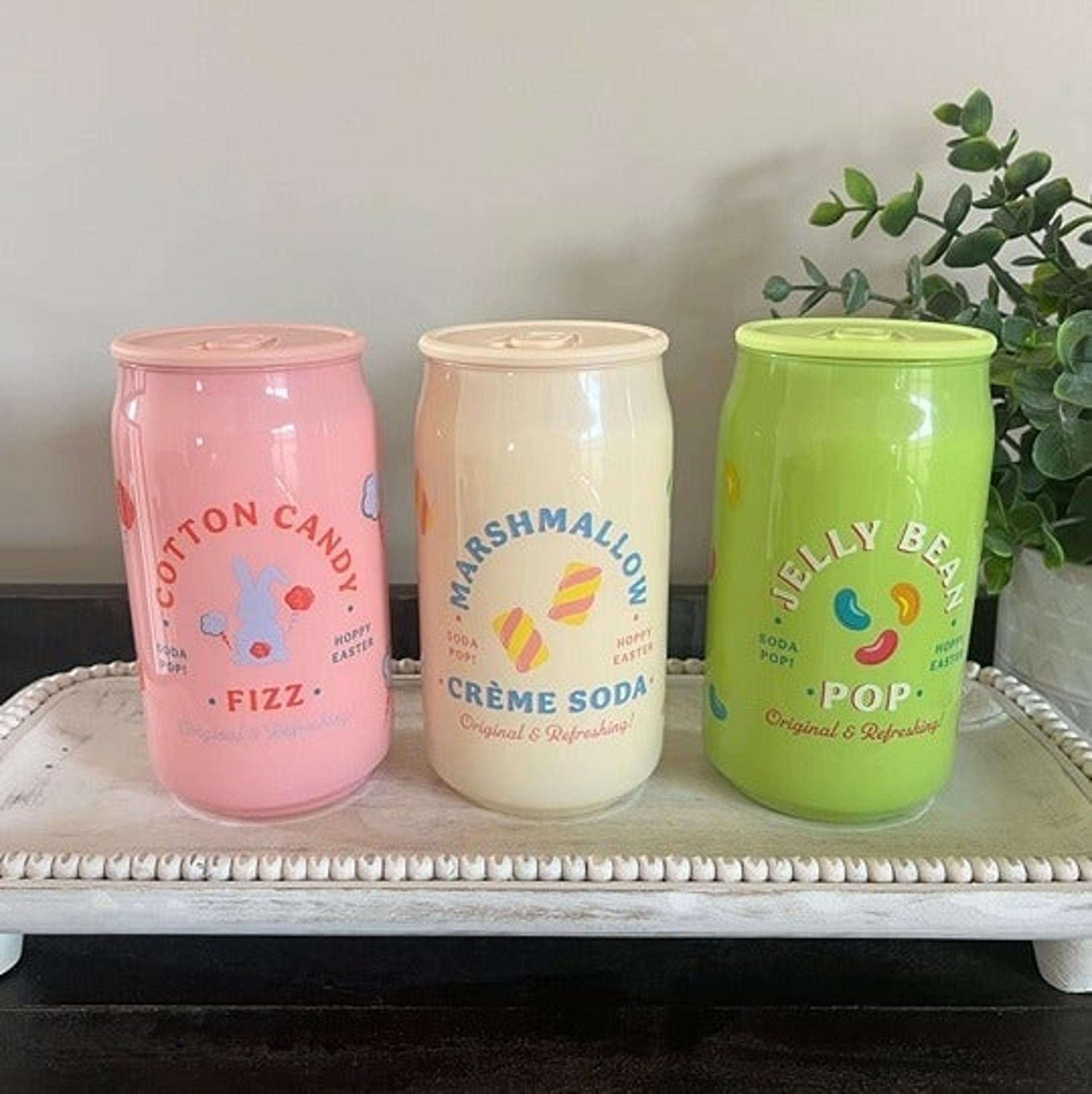 DW Home Lot of 3 Easter Candy Soda Pop Candles - Large Size (New!)