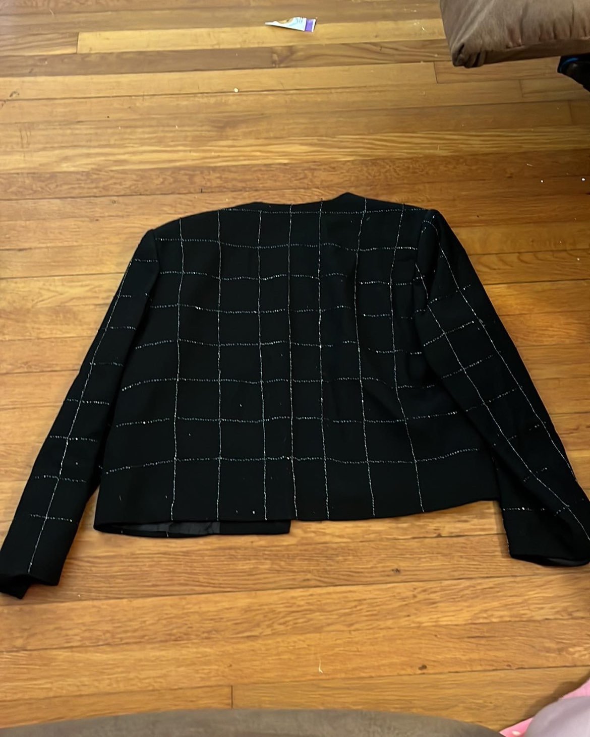 VINTAGE Christian Dior grid suit size xl
