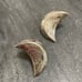 Vintage Sterling Crescent Moon Earrings