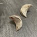 Vintage Sterling Crescent Moon Earrings