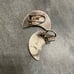 Vintage Sterling Crescent Moon Earrings