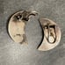Vintage Sterling Crescent Moon Earrings