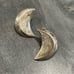 Vintage Sterling Crescent Moon Earrings