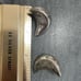 Vintage Sterling Crescent Moon Earrings