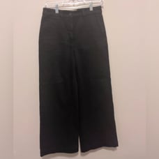 Everlane - Cropped Wide Regular Black Jeans