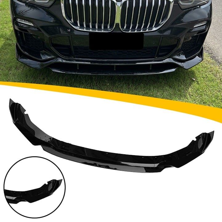 For 2019+ For BMW X5 G05 Front Lip 4 Piece PG Style Gloss Black Brand New