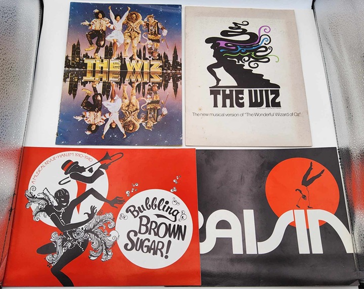 1970s Theater Souvenir Brochure Programs: The Wiz, Bubbling Brown Sugar, Raisin