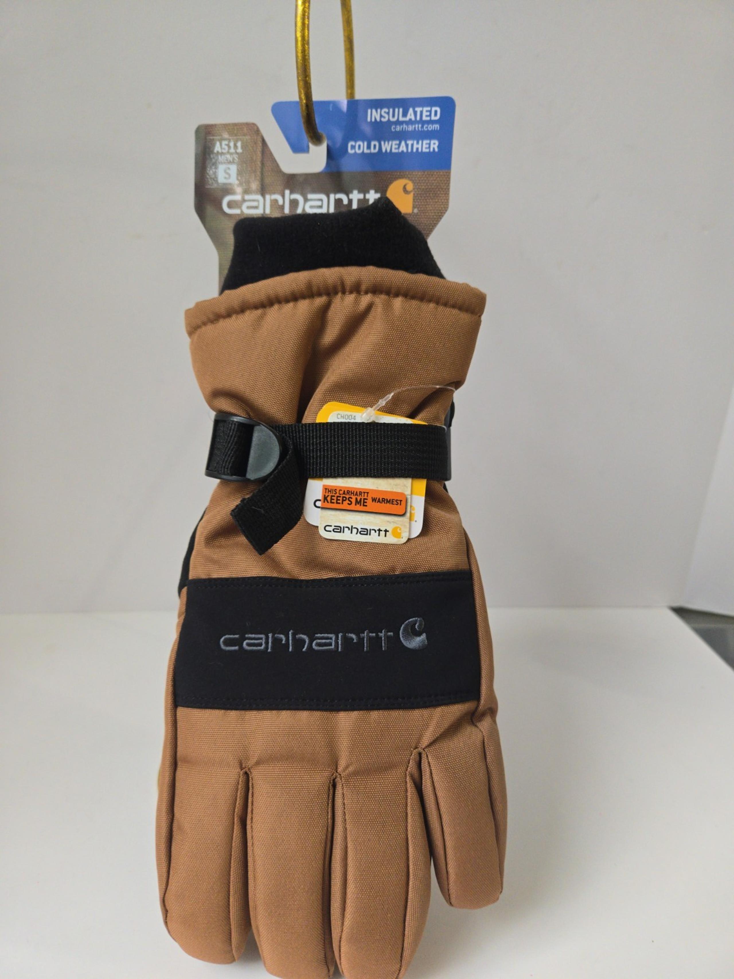 Carhartt Work Gloves NWT Mens A511 grey /black / brown Waterproof Insulated