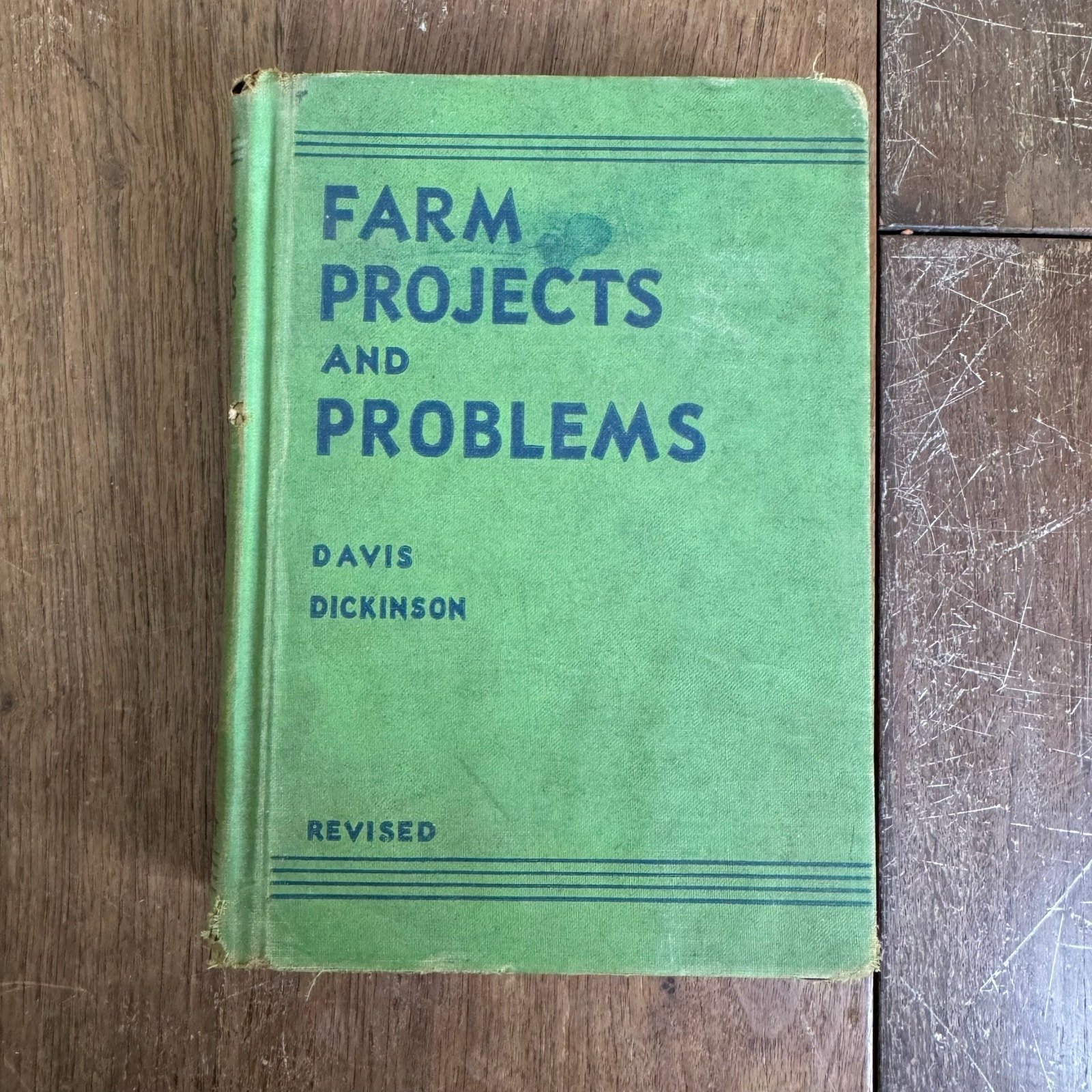 1937 Farm Projects & Problems Davis & Dickinson Hard back School library book