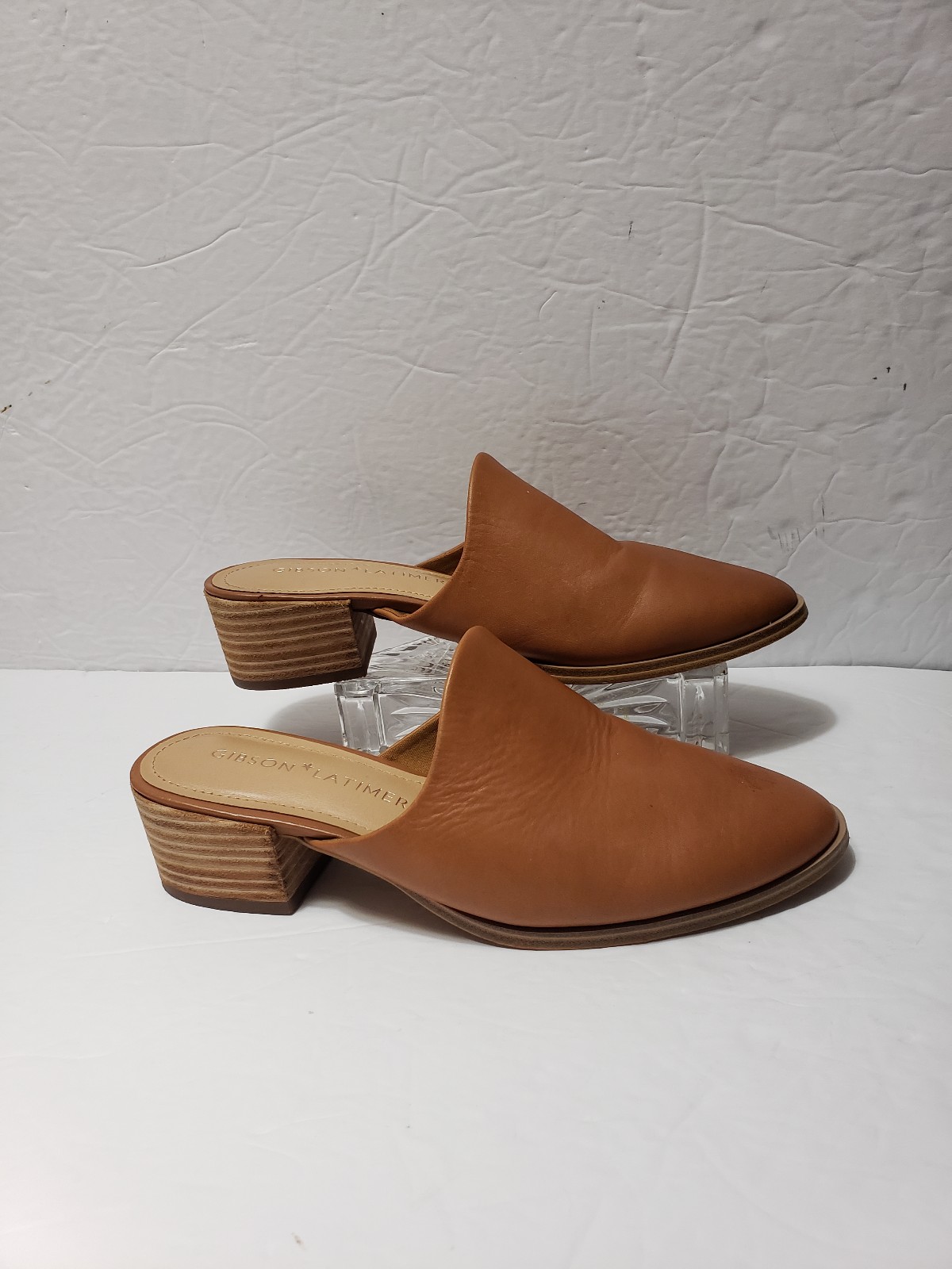GIBSON LATIMER Cow Leather Women's Mules Size 6.5M