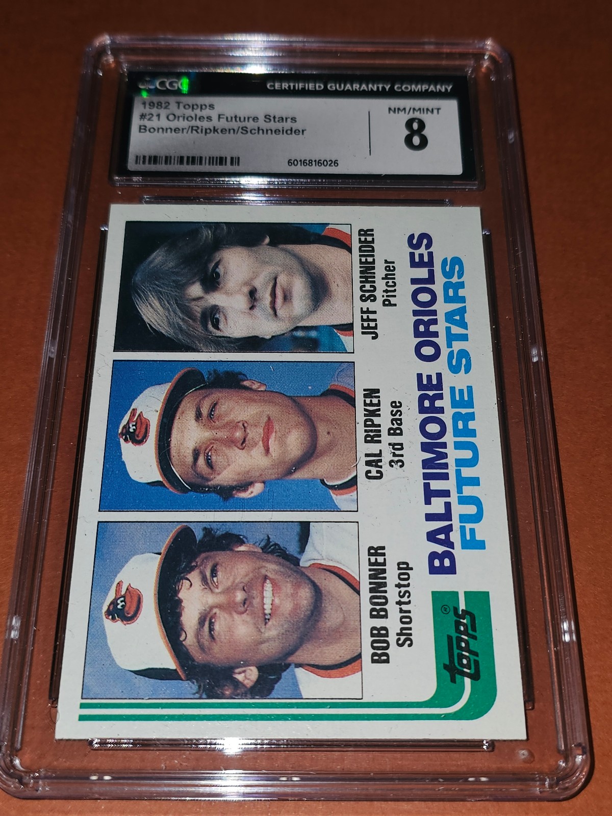 Cal Ripken Jr 1982 Topps Rookie card cgc 8