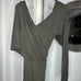 NWT Zara Woman Limited Edition Studio Collection Drapped Khaki Green Dress XS