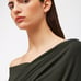 NWT Zara Woman Limited Edition Studio Collection Drapped Khaki Green Dress XS