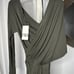 NWT Zara Woman Limited Edition Studio Collection Drapped Khaki Green Dress XS