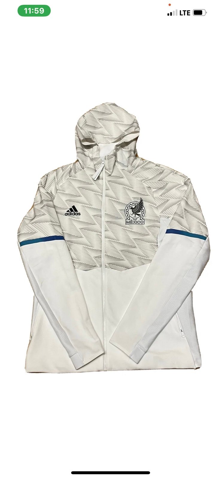 Adidas 22/23 Game Day Full-Zip Travel Hooded Jacket (IC4450), designed for men i