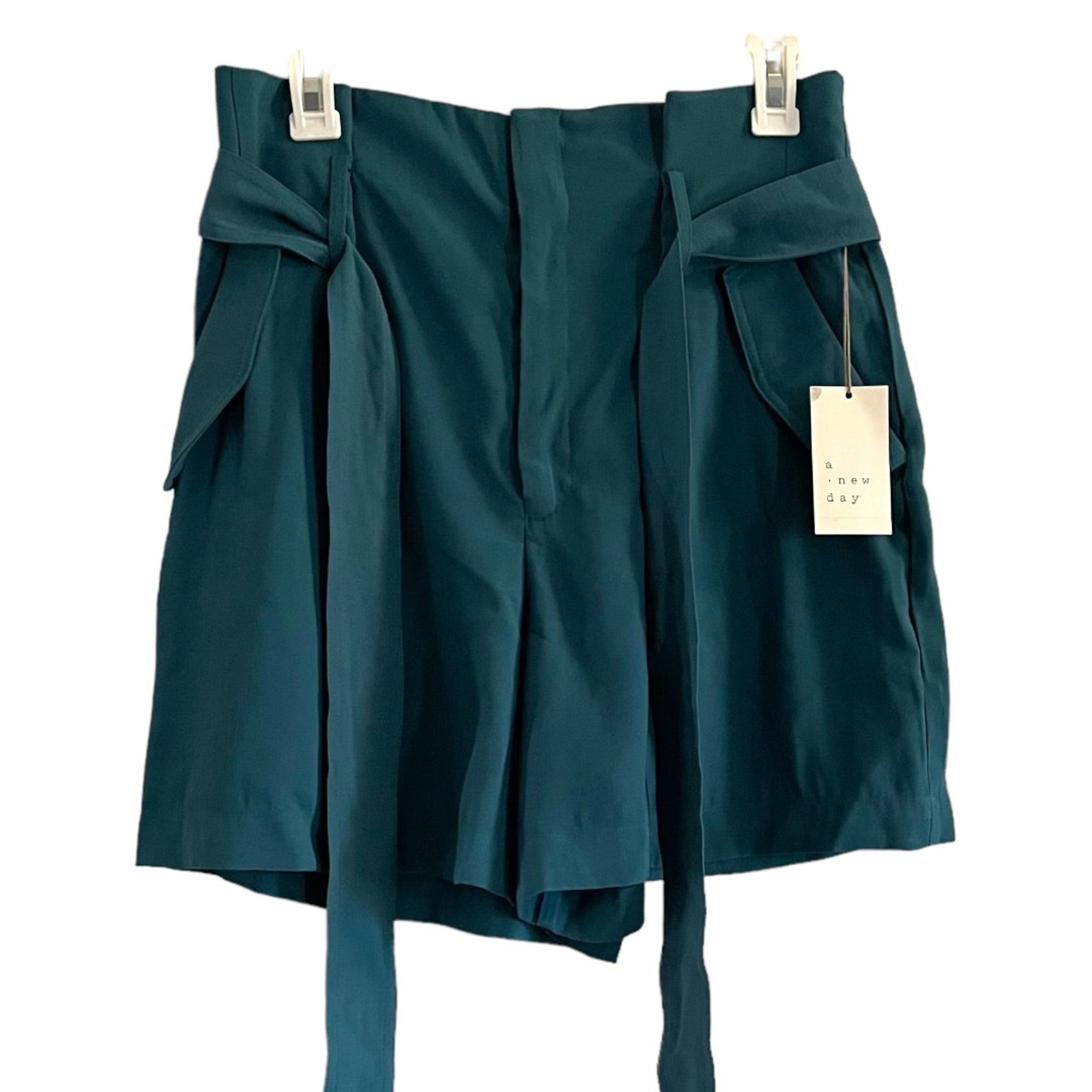 A New Day Women's Teal Hi Rise Summer Vacation Comfortable Shorts Size 10