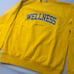 Sporty And Rich Yellow Crewneck Sweatshirt Wellness Spellout Men’s Small NWOT