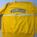 Sporty And Rich Yellow Crewneck Sweatshirt Wellness Spellout Men’s Small NWOT