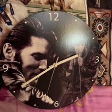 elvis presley clock