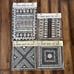 Vintage Handmade Tonga Bark Tapa Cloth Museum Quality Extra Fine Sealed Lot of 4