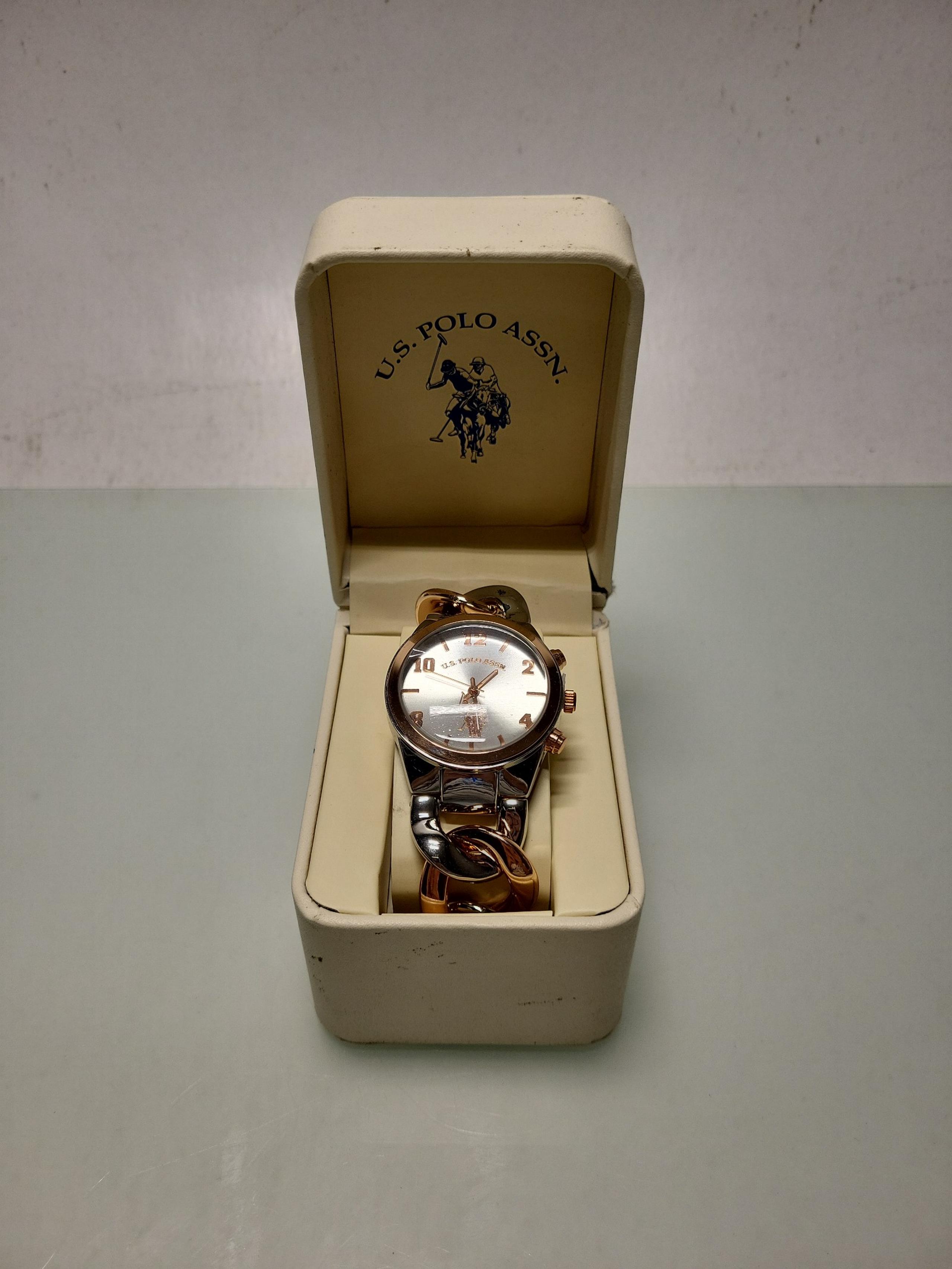 U.S. Polo Assn. Women's USC40176 Analog Display Analog Quartz Two Tone Watch B3